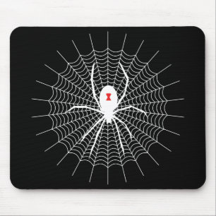 Spider Web Style With Black Widow Mouse Pad