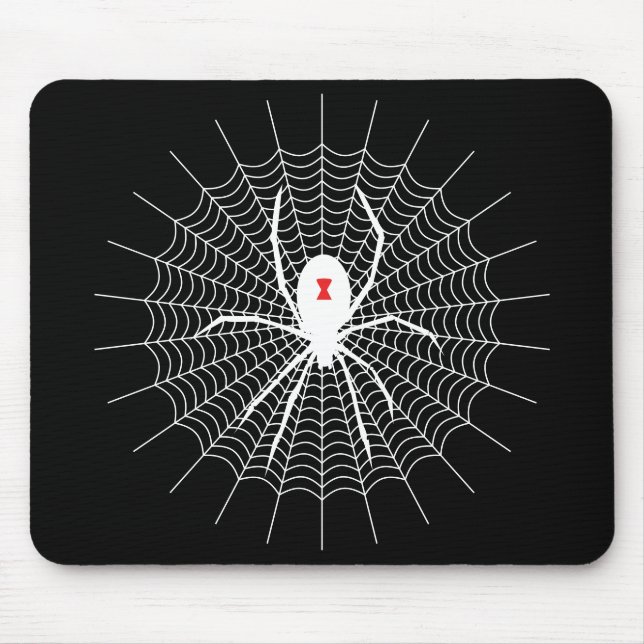 Spider Web Style With Black Widow Mouse Pad (Front)