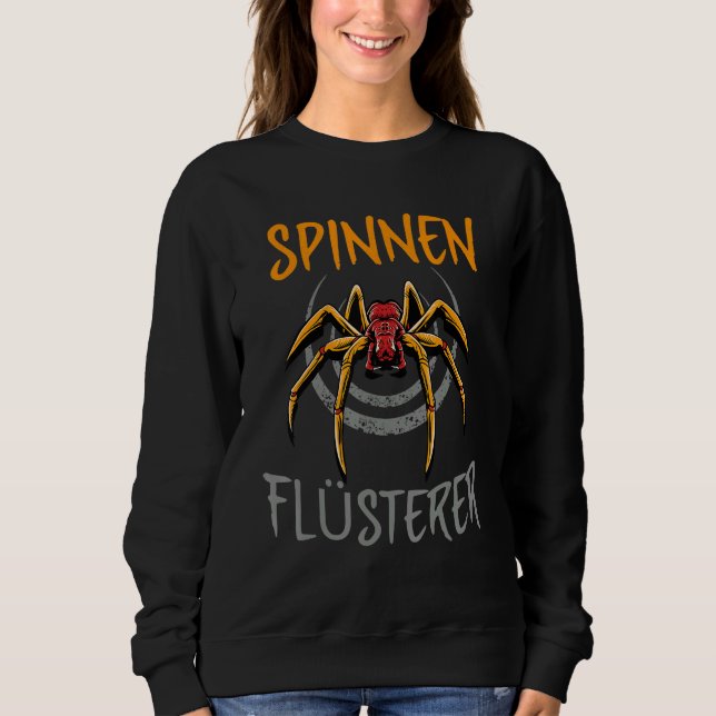 Spider Web Tarantula Terraristics Accessories Sweatshirt (Front)