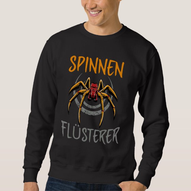 Spider Web Tarantula Terraristics Accessories Sweatshirt (Front)