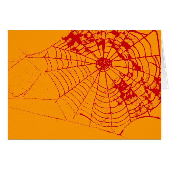 Spider Web The MUSEUM Zazzle Red Web (Front Horizontal)