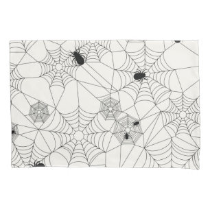 Spider Webs Halloween Pattern Pillowcase