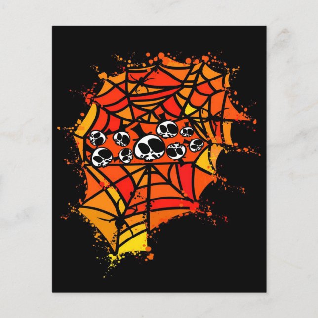 Spider Webs | Spiders Skull Flyer (Front)