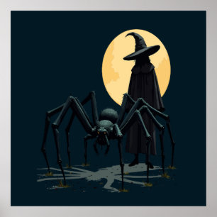 Spider, Witch, And Moonlight Shadow Poster