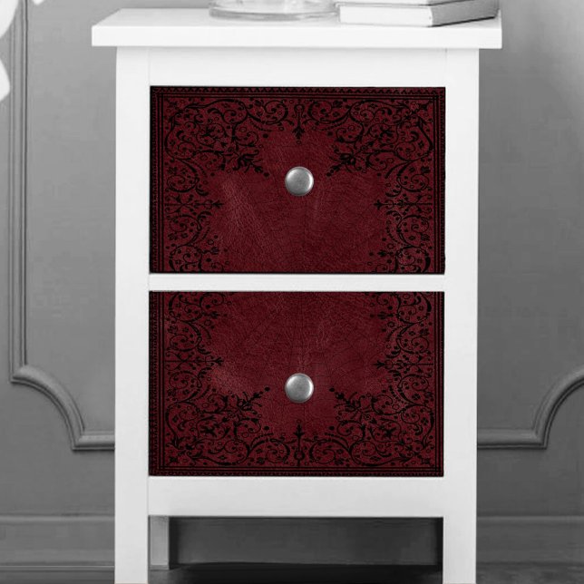 Spider Witch | Dark Red Fantasy Spiderweb Flourish Tissue Paper (Creator Uploaded)