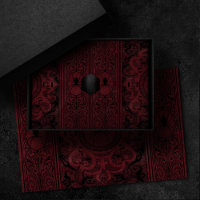 Spider Witch | Dark Red Fantasy Spiderweb Flourish