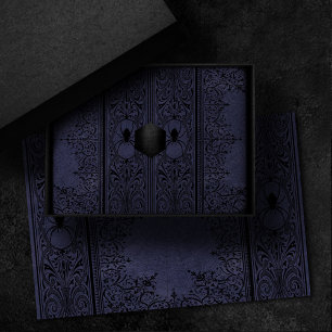 Spider Witch   Dusty Purple Spiderweb Flourish Tissue Paper