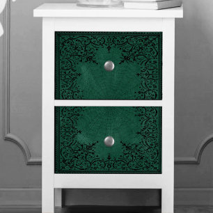 Spider Witch Emerald Green Spiderweb Flourish Tissue Paper