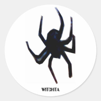 spider, WITCHITA Classic Round Sticker