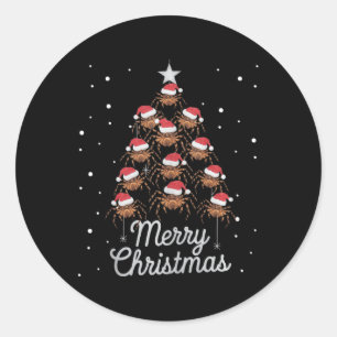 Spider Xmas Tree Spiders Christmas Tree Tank Top1 Classic Round Sticker