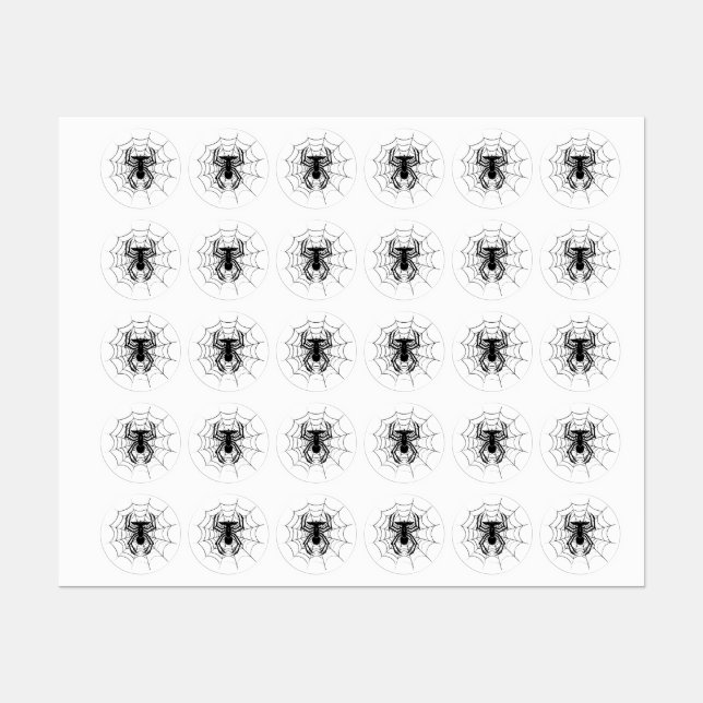 SpiderGremlin's Web Custom-Cut Vinyl Stickers (Sheet)