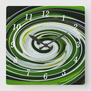 SpiderLily Twist Wall Clock