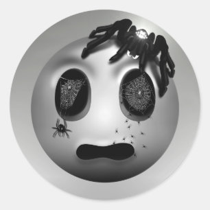 Spidermoji Rond Sticker