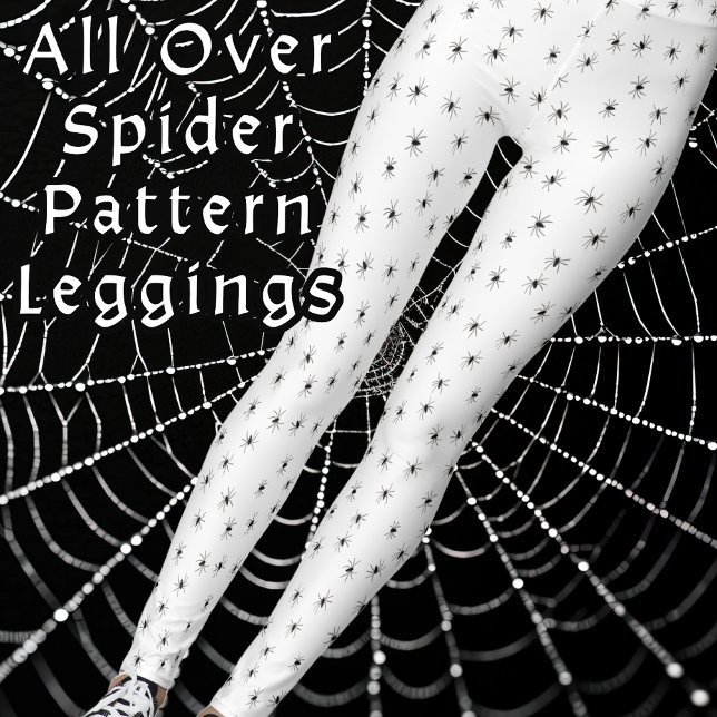 Spiders All Over Halloween Costume  Leggings (Creator Uploaded)