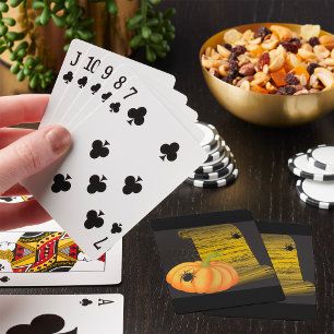 Spiders And Pumpkin Playing Cards