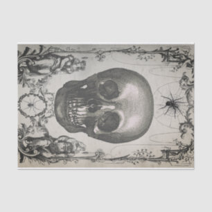 Spiders and Skull Victorian Tissue Paper