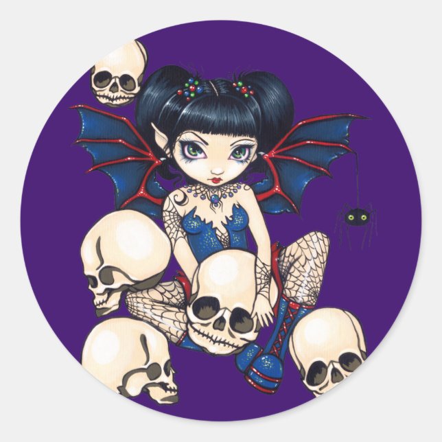 "Spiders and Skulls" Sticker (Front)