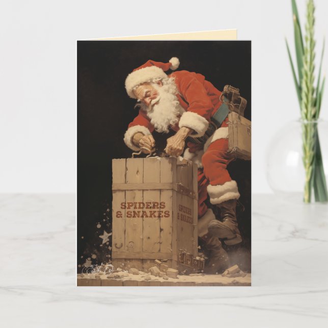 Spiders and Snakes! Holiday Card (Front)