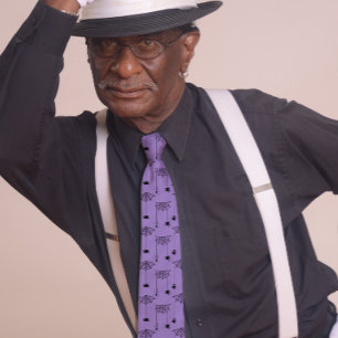 Spiders and Spider webs Halloween Purple Tie