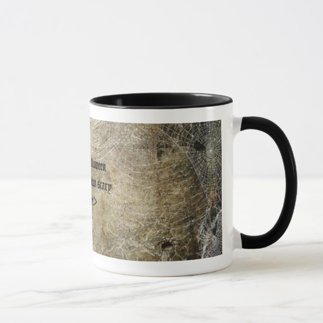 Spiders and Webs Halloween mug (Right)