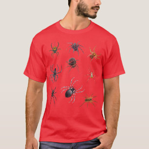 Spiders Halloween Design Scary Autumn Spooky Trick T-Shirt
