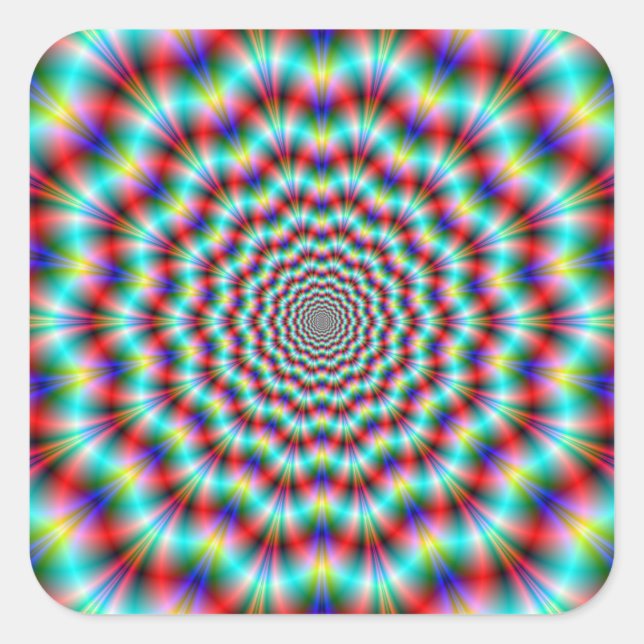 Spiders on Acid Square Sticker (Front)