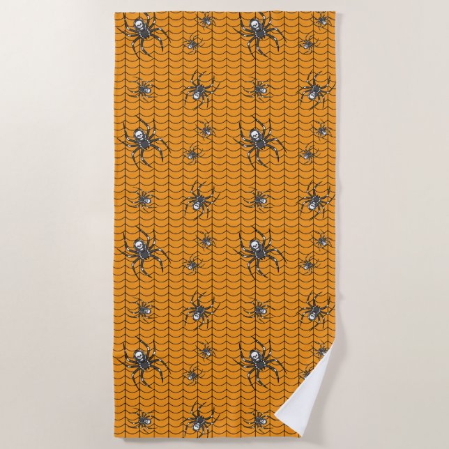Spiders on Parade Beach Towel (Front)