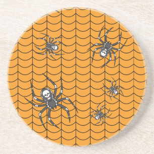 Spiders on Parade Sandstone Coaster