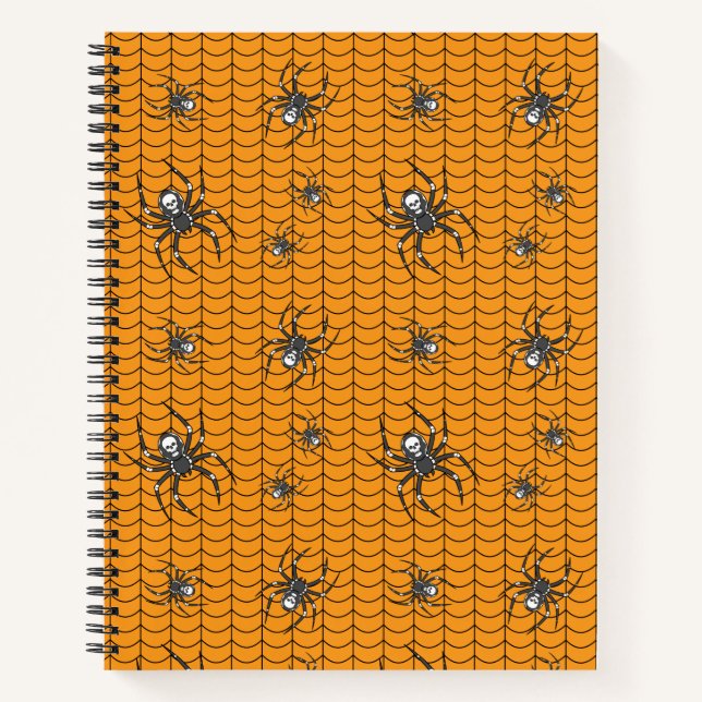 Spiders on Parade Spiral Notebook (Front)