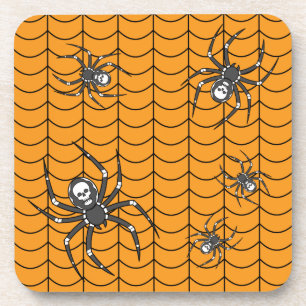 Spiders on Parade Square Coaster