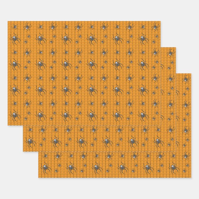 Spiders on Parade Wrapping Paper Set (Set)