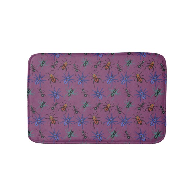 Spiders Pattern Bath Mat (Front)