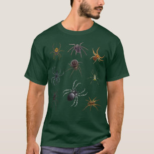 Spiders Spooky Scary Trick Or Treat Autumn Hallowe T-Shirt