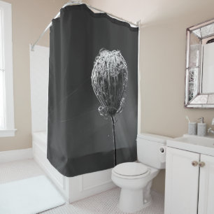 Spiders With Wildflower   Matching Spider Lovers Shower Curtain