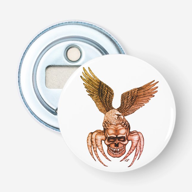 Spiderskull with Eagle Bottle Opener (Front)