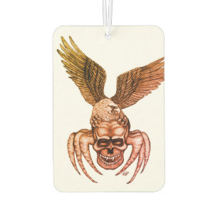 Spiderskull with Eagle Car Air Freshener
