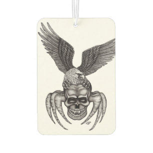 Spiderskull with Eagle Car Air Freshener