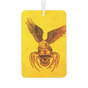 Spiderskull with Eagle Car Air Freshener