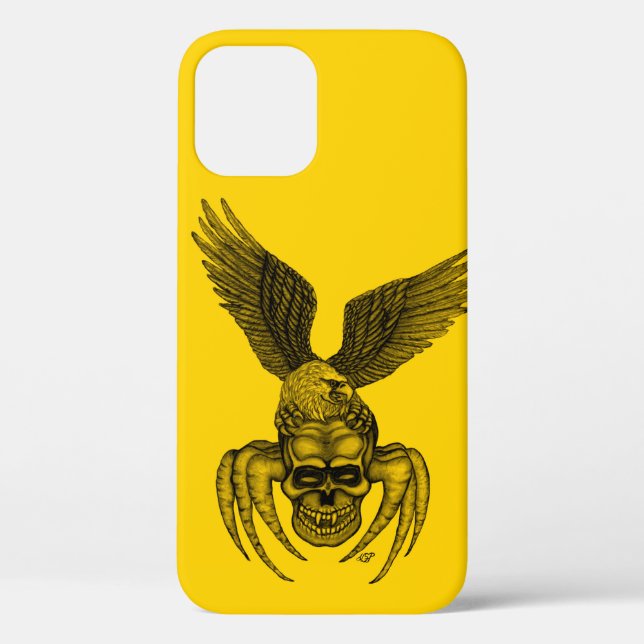 Spiderskull with Eagle Case-Mate iPhone Case (Back)