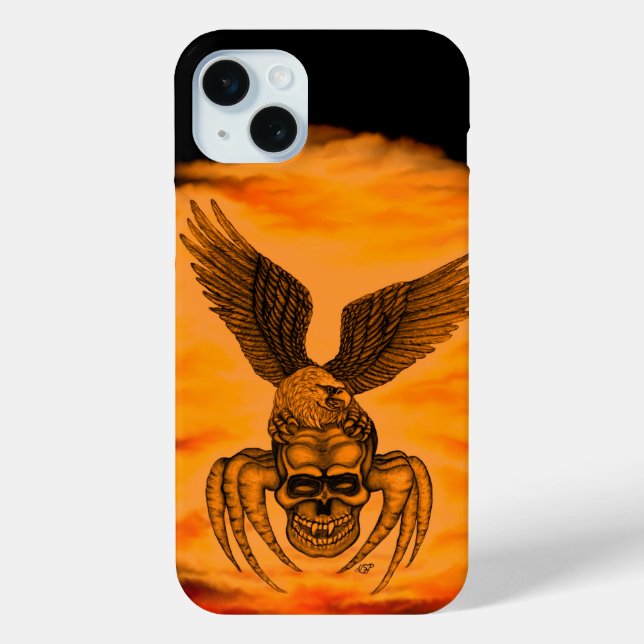 Spiderskull with Eagle Case-Mate iPhone Case (Back)