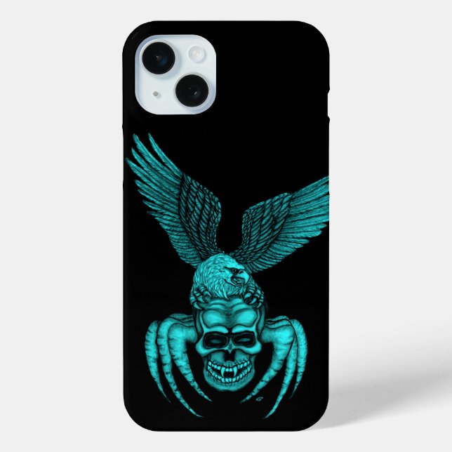 Spiderskull with Eagle Case-Mate iPhone Case (Back)