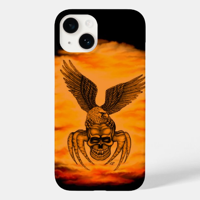 Spiderskull with Eagle Case-Mate iPhone Case (Back)