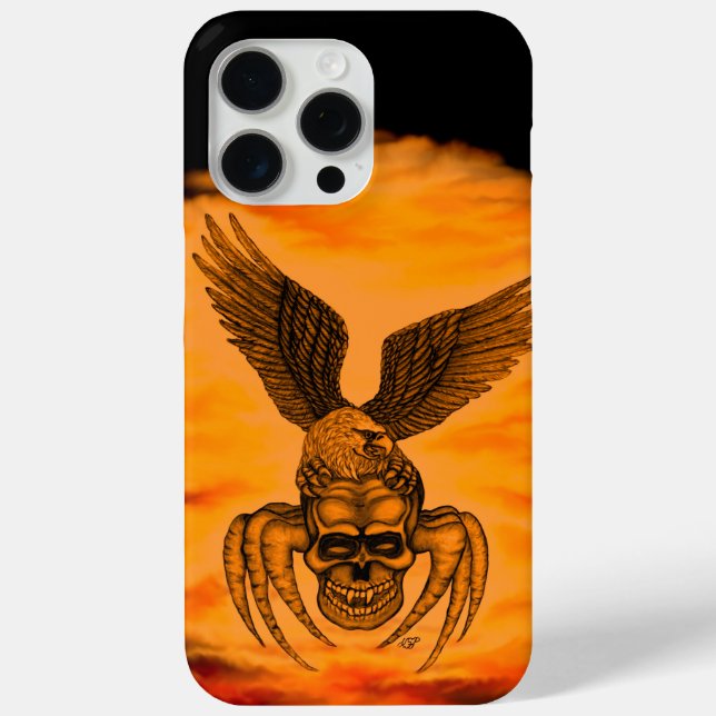 Spiderskull with Eagle Case-Mate iPhone Case (Back)