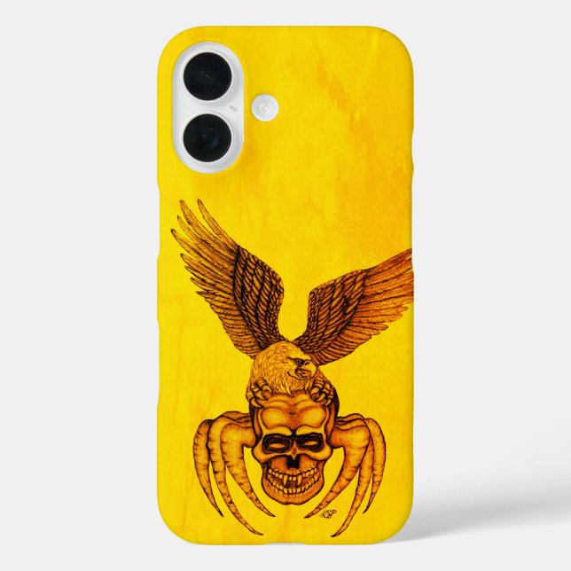 Spiderskull with Eagle Case-Mate iPhone Case (Back)