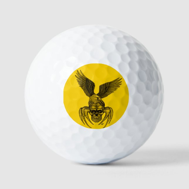Spiderskull with Eagle Golf Balls (Front)