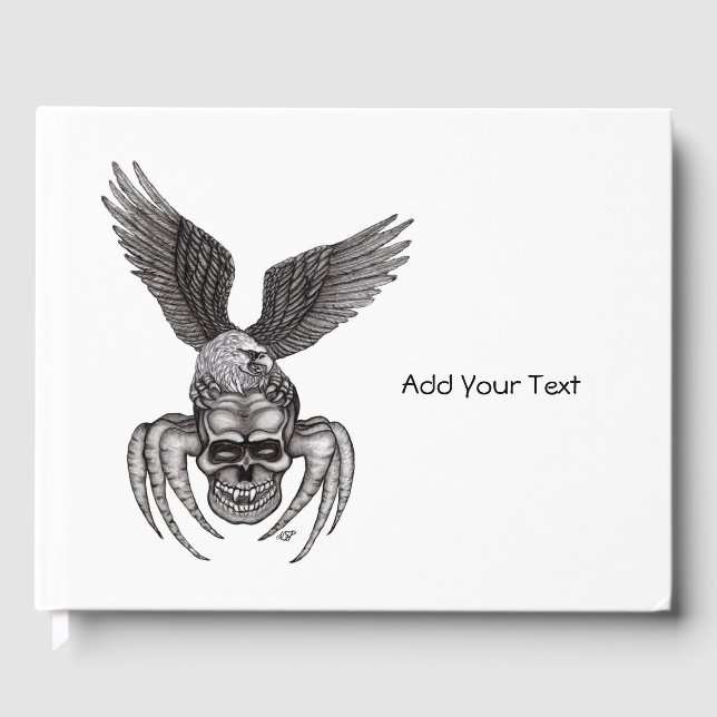 Spiderskull with Eagle Guest Book (Front)