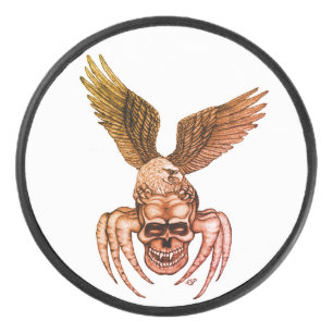 Spiderskull with Eagle Hockey Puck