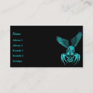 Spiderskull with Eagle in Tattoo-style Business Card