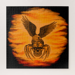 Spiderskull with Eagle Jigsaw Puzzle