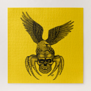 Spiderskull with Eagle Jigsaw Puzzle